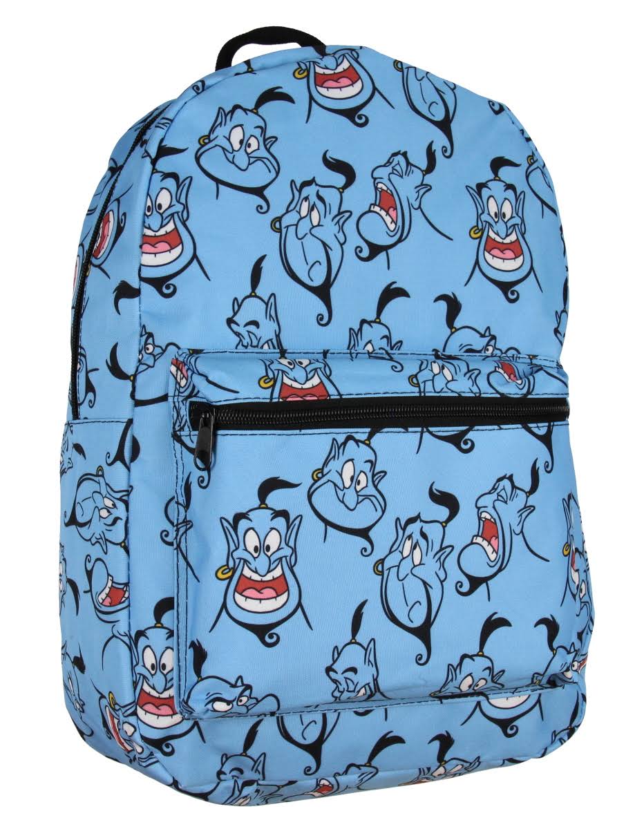 Disney Aladdin Expressions of Genie Faces Allover Print School Laptop Backpack