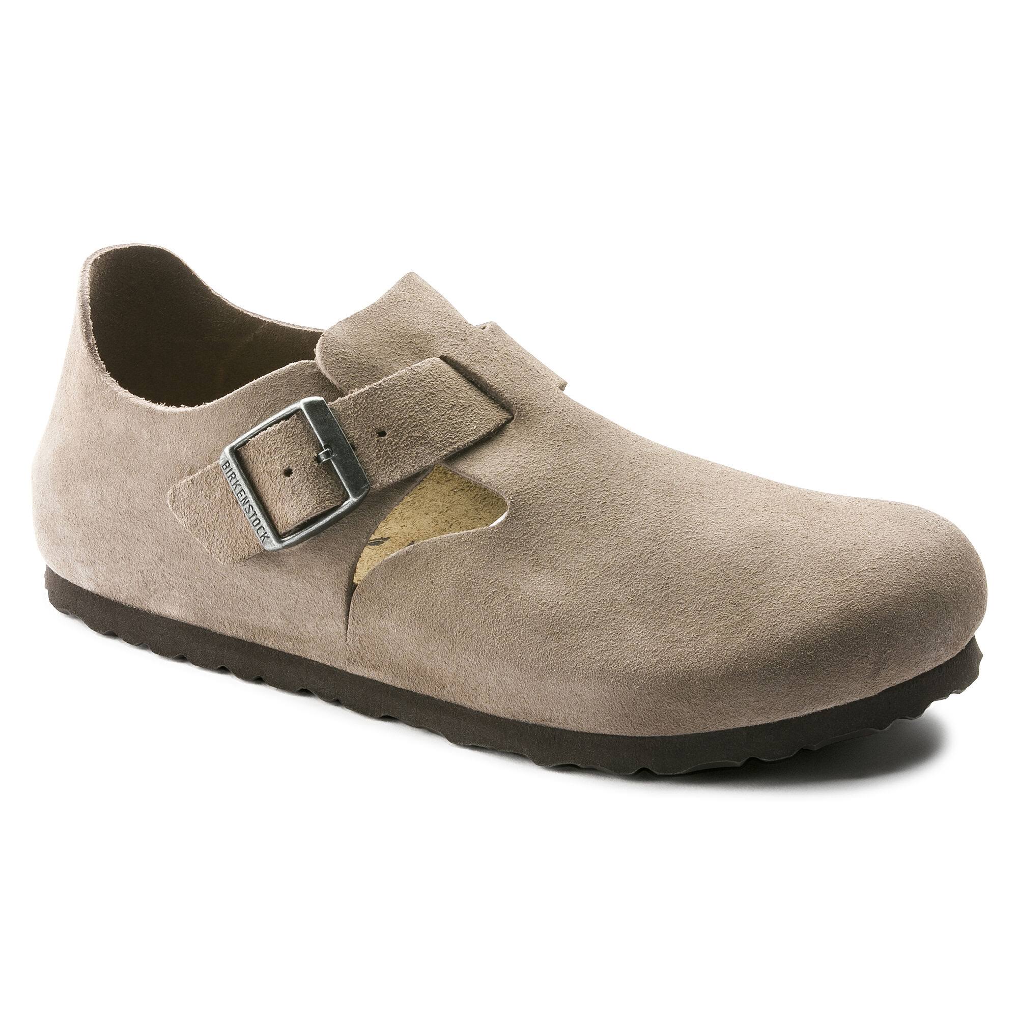 Birkenstock London Suede VL Sandals - Taupe
