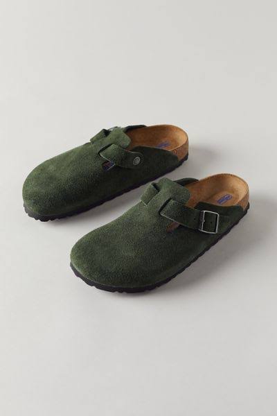 Birkenstock Boston Soft Footbed Clog in Green, Women's at Urban Outfitters | Fall Favorites