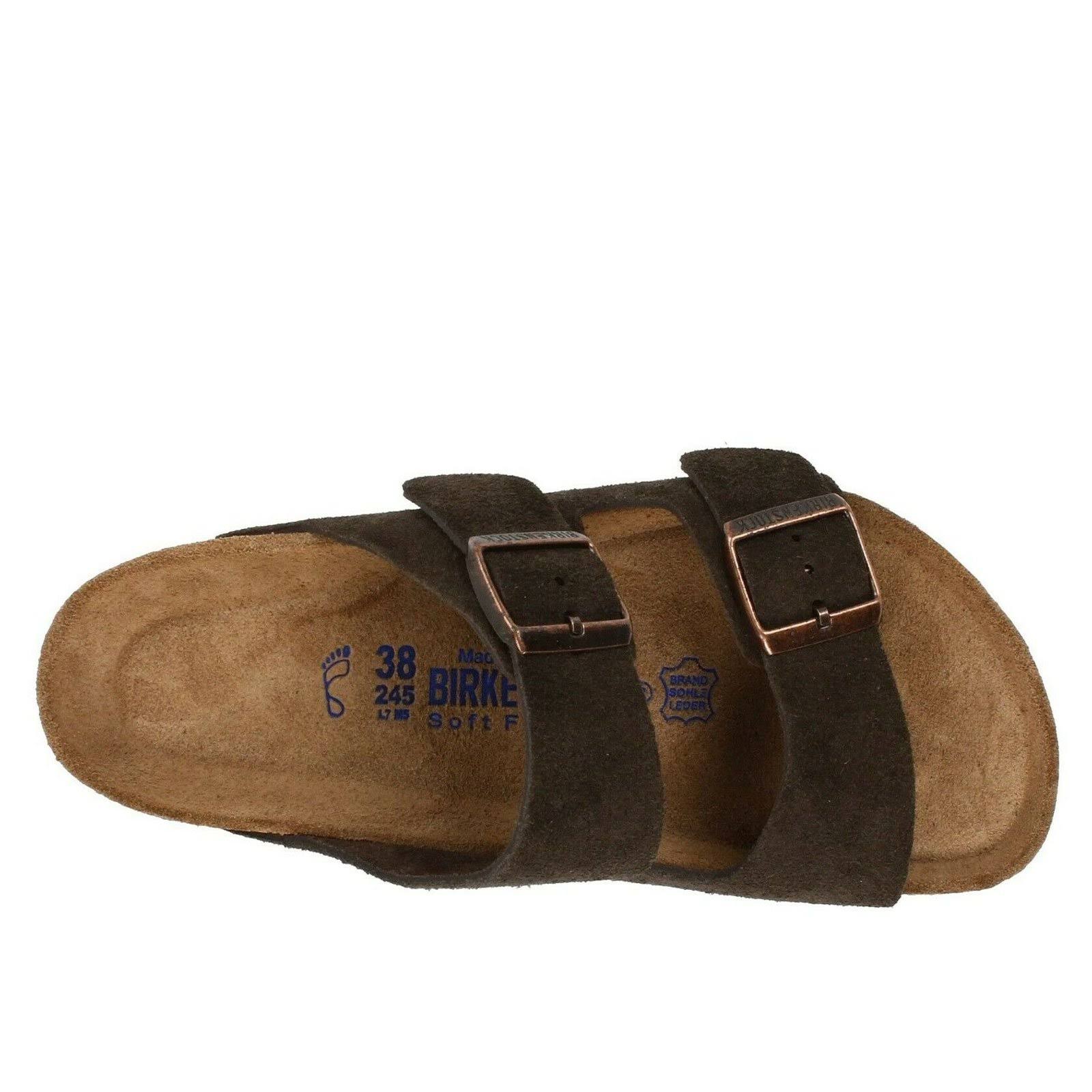 Birkenstock Arizona Soft Footbed - Suede Mocha / 44 / Narrow