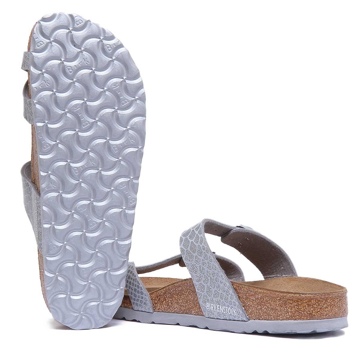 Birkenstock Thong Sandal Mayari Magic Snake Silver 36 EU / Narrow