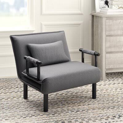 Springdale Convertible Chair Greyleigh Teen Upholstery Color: Gray