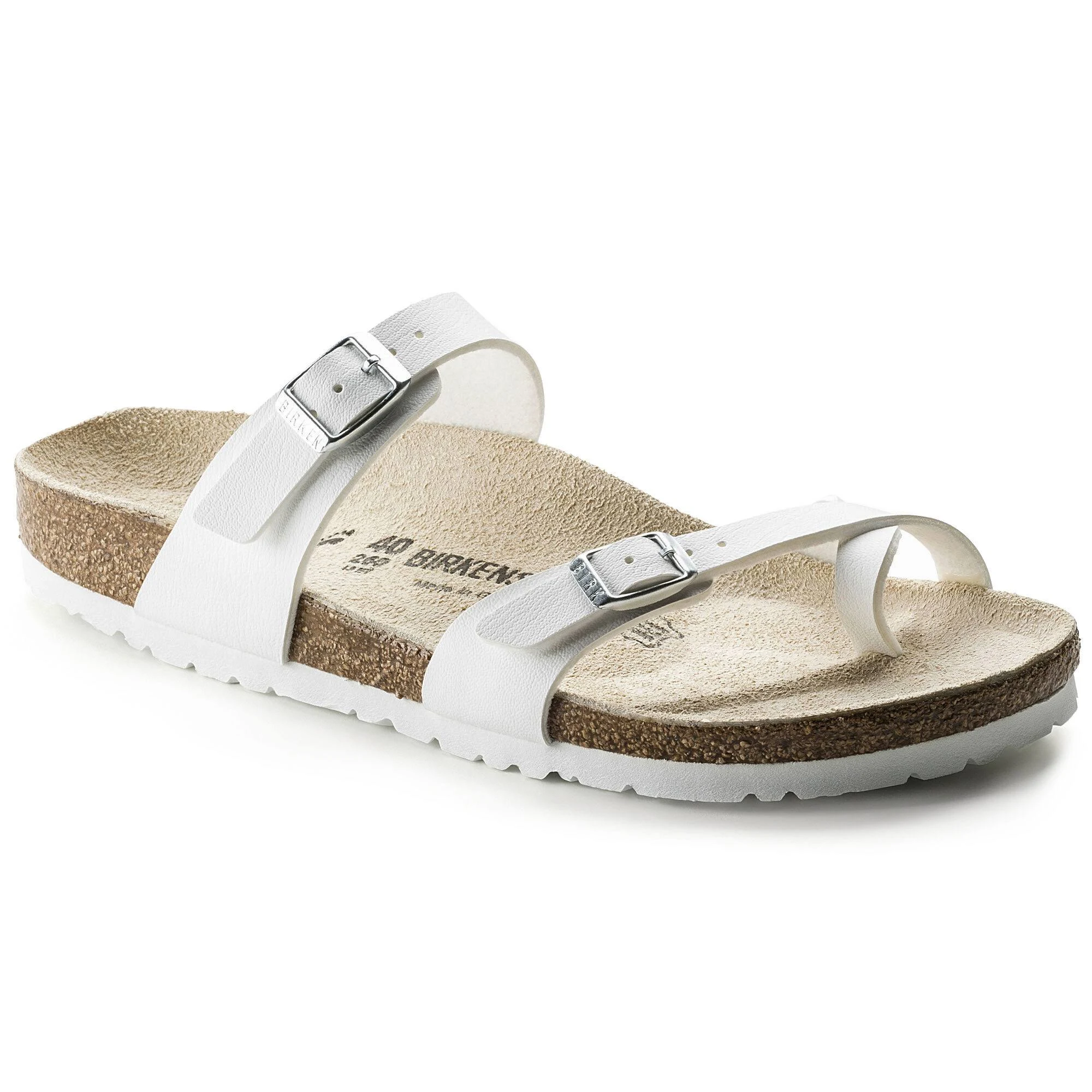 Birkenstock Mayari Birko Flor, Women, White / 36