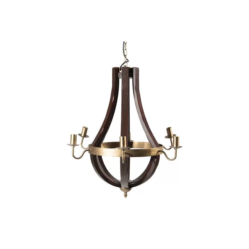 Phifer 6-Light Candle Style Empire Chandelier August Grove Finish: Bronze/Weathered Gray