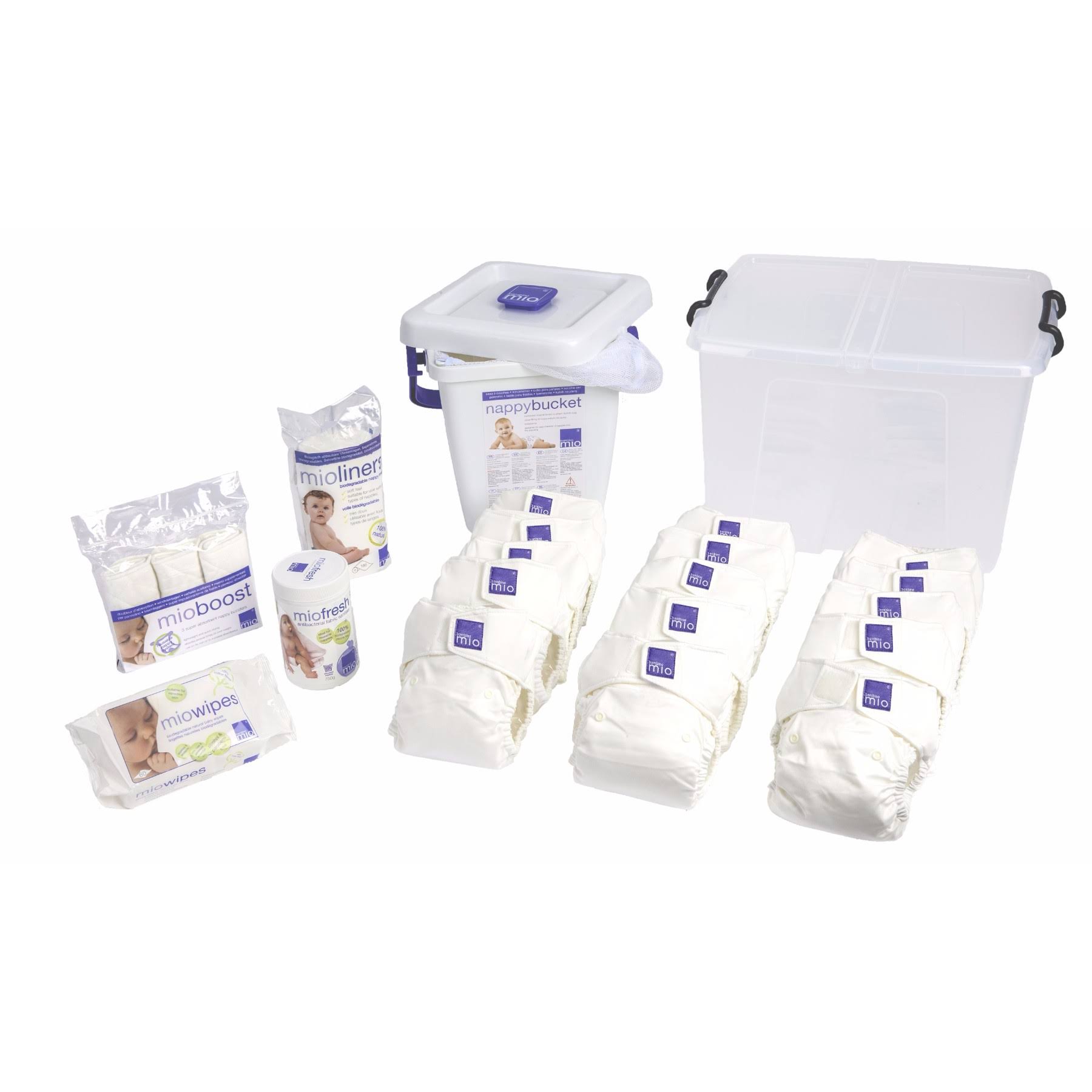 Bambino Mio Miosolo Premium Birth to Potty Pack White