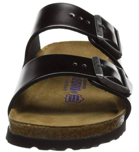 Birkenstock N Arizona Soft Footbed Metallic Anthracite / 41