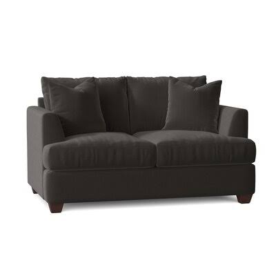Kenna 63x22 Recessed Arm Loveseat Birch LANE? Body Fabric: Turbo Iron