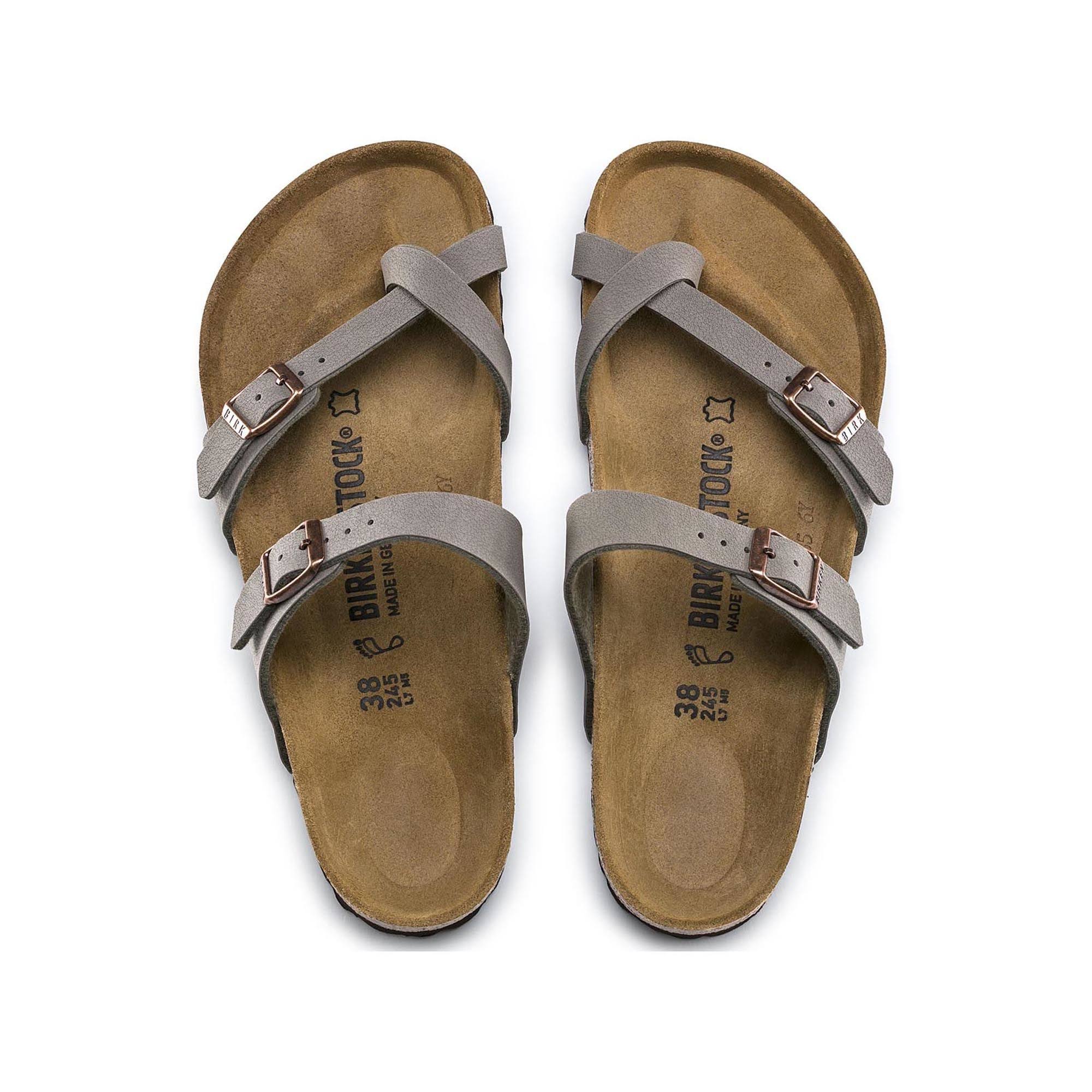 Birkenstock Mayari Women's Sandals Stone Birkibuc : 40 (US Women's 9-9.5) Regular