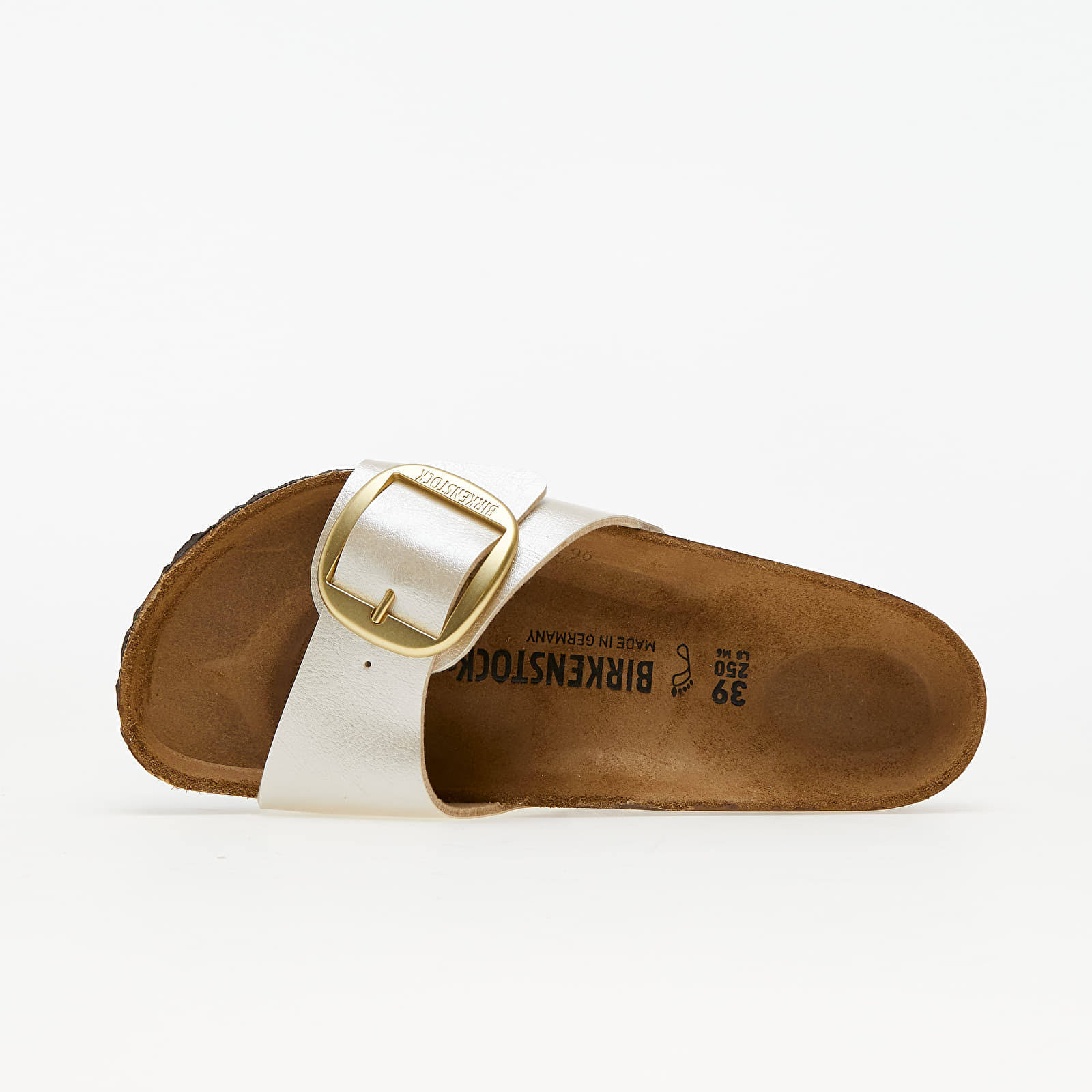 Birkenstock Madrid Buckle Oyster Womens Slide Sandals 1015278