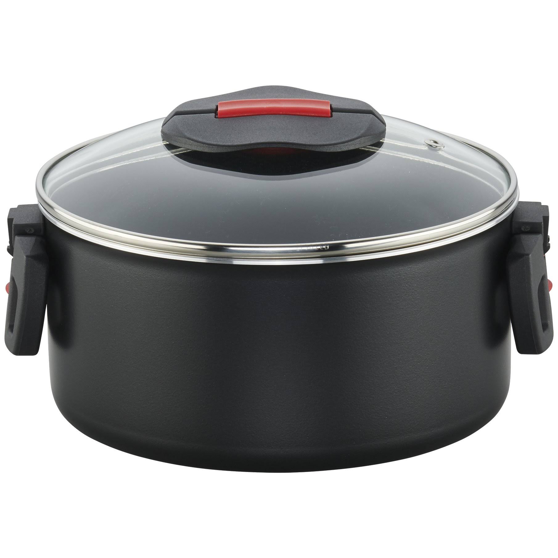 Ballarini Click & Cook Nonstick Dutch Oven w/Lid - Black - 1.5-qt