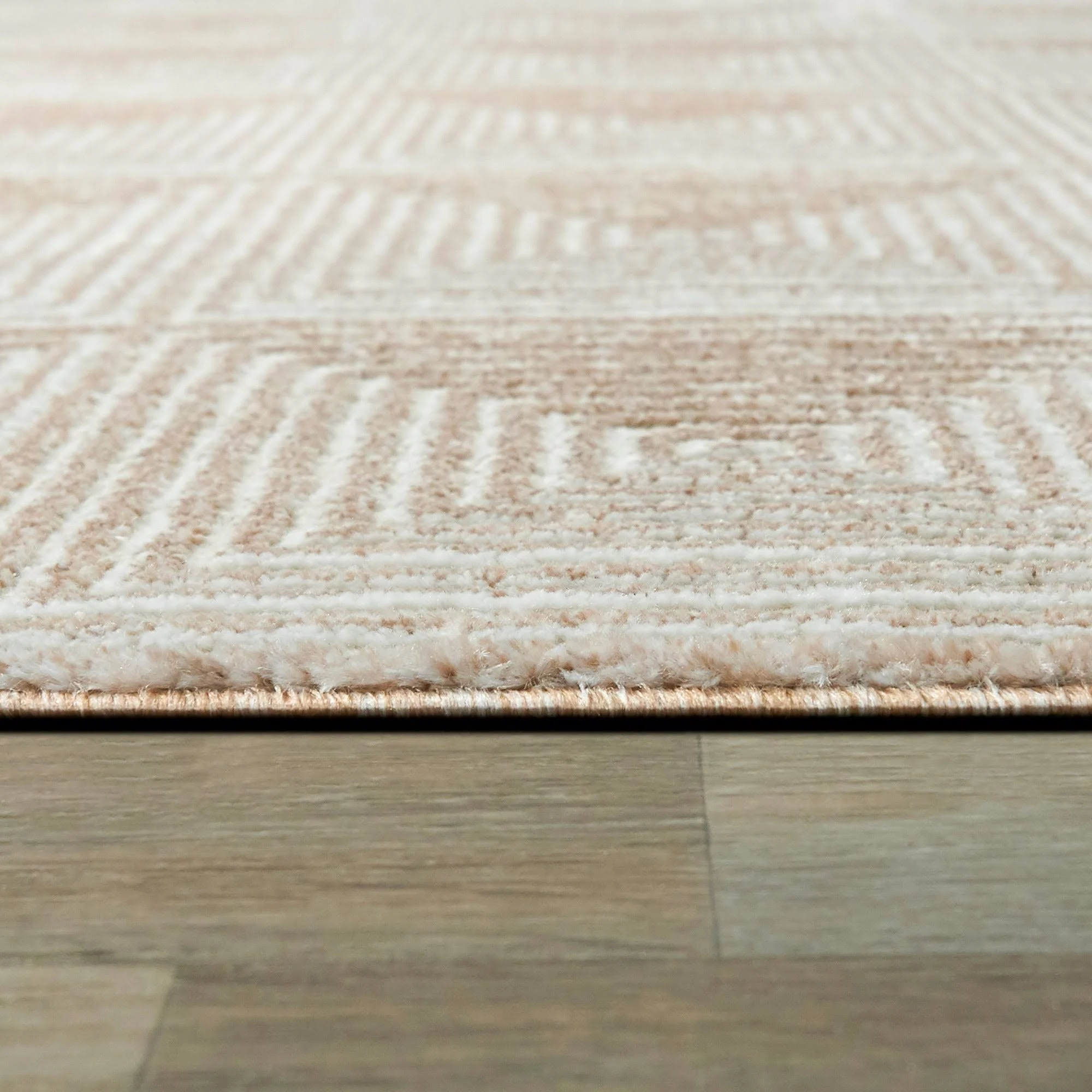 Balta Cabell Tan 5 ft. x 7 ft. Geometric Area Rug