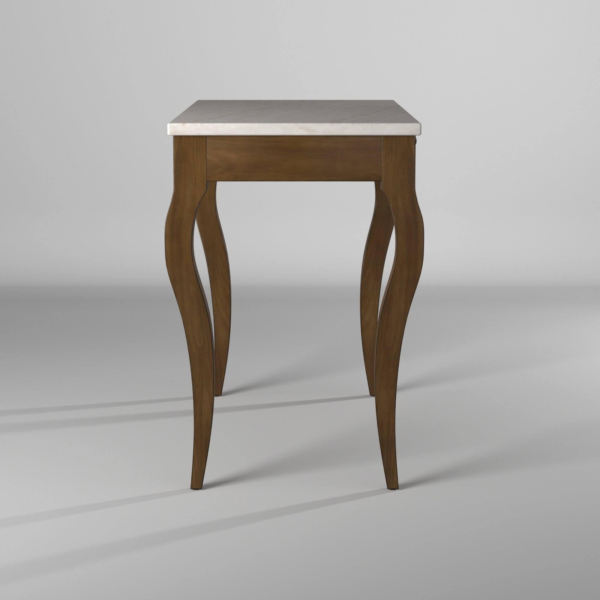 Picket House Furnishings Melony Desk with Marble Top in White