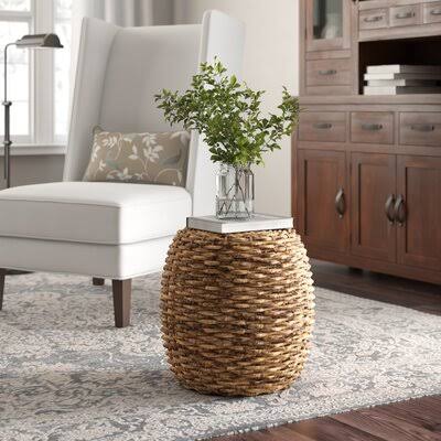 Birch Lane Heritage Calabash Woven Drum End Table