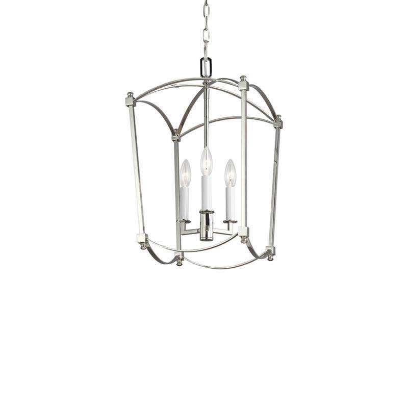 Feiss Thayer 4-Light Chandelier Smith Steel