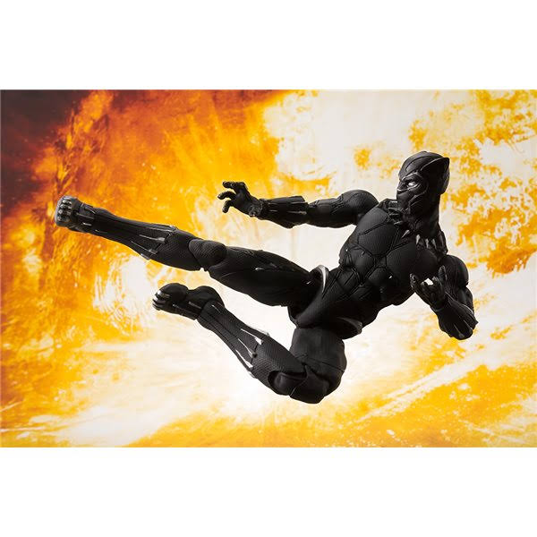 Avengers Infinity War: Black Panther & Tamashii Effect Rock S.H.Figuarts