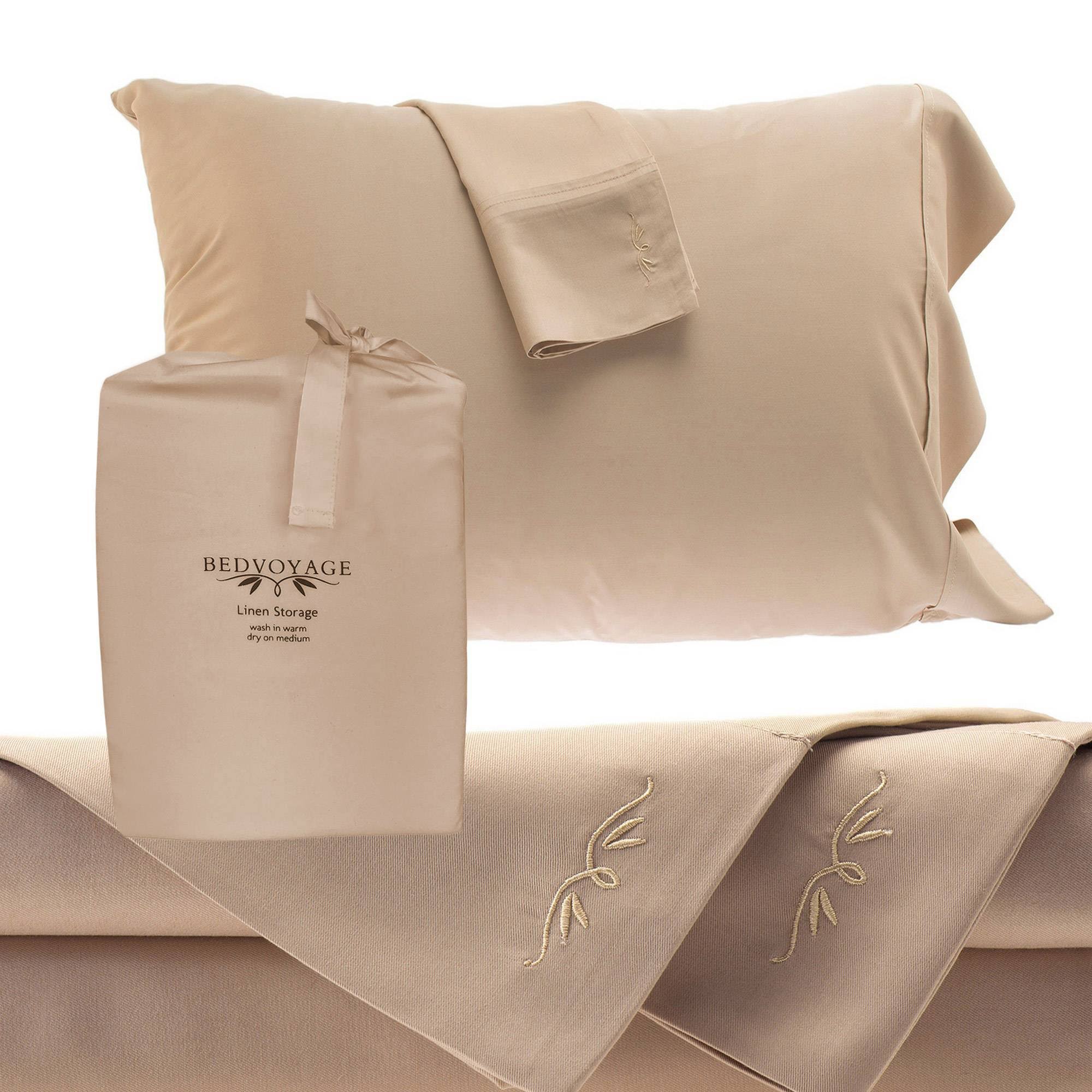 BedVoyage Rayon from Bamboo Champagne Sheet Set - Split King
