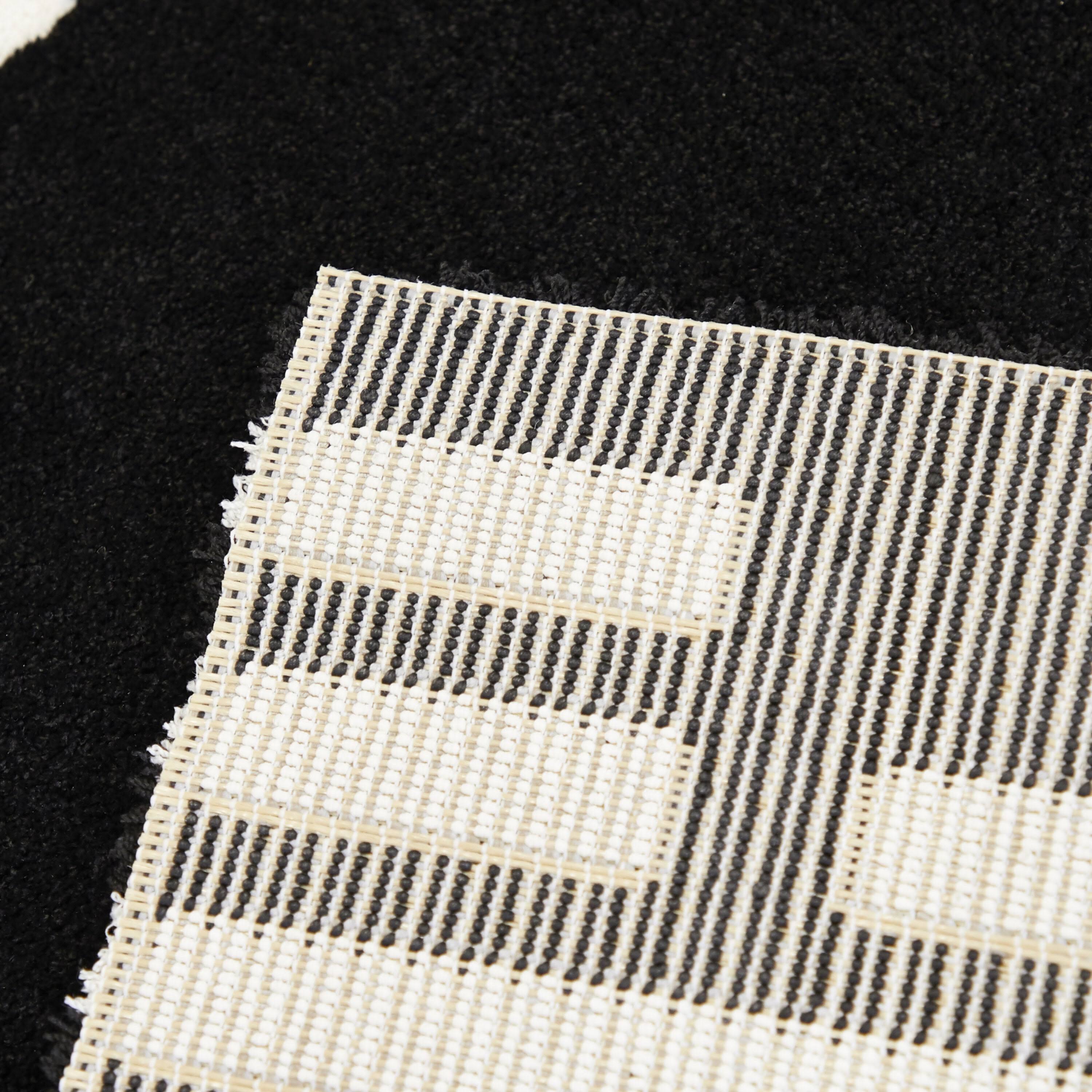 Hadden Contemporary Area Rug - 5&3x22 x 7& - Black