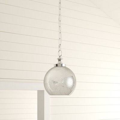 Adneta 1 - Light Single Globe Pendant Finish: Polished Nickel