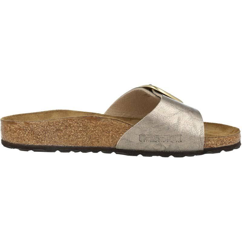 Birkenstock | Madrid Big Buckle Graceful Taupe Leather Mules