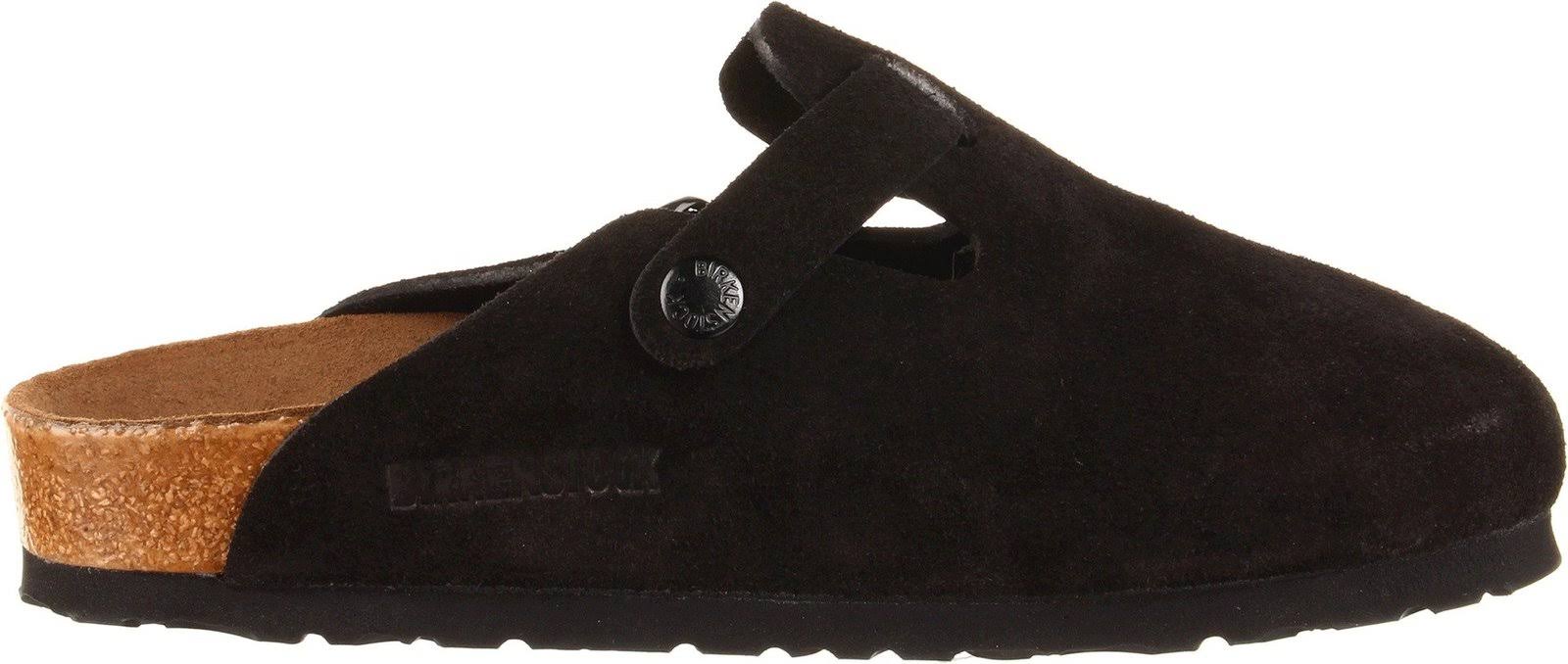 Birkenstock Boston Soft Footbed Clog - 43 - Black Suede