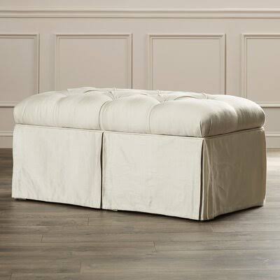 Birch Lane Junious Storage Ottoman Upholstery Color: Shantung Pearl