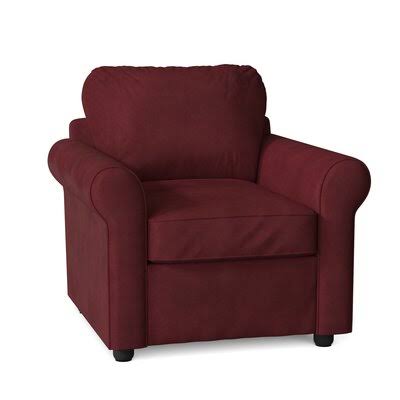 Wolsingham Manning Armchair Birch Lane Body Fabric: Tina Scarlet