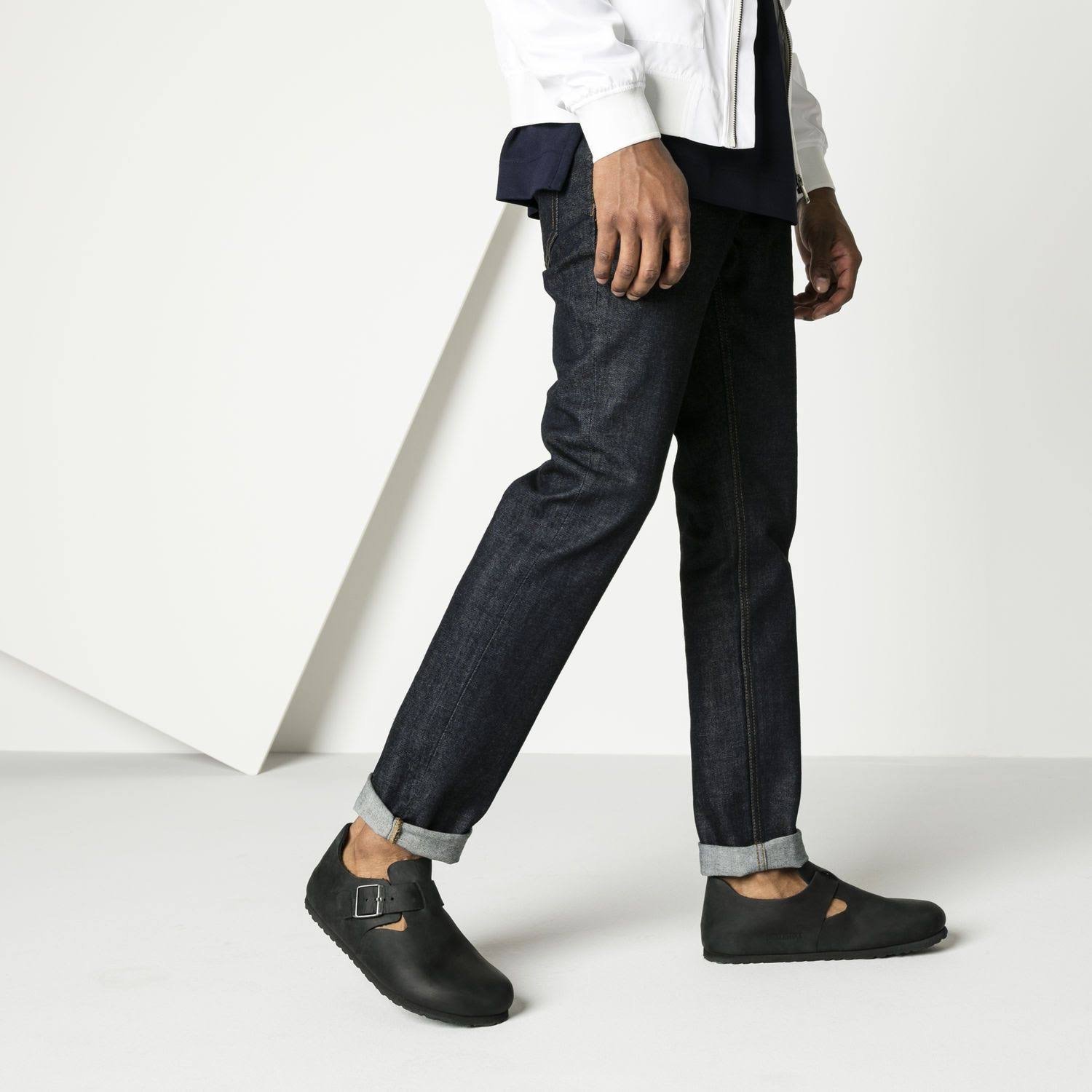 Birkenstock London Black Oiled Leather 38 R