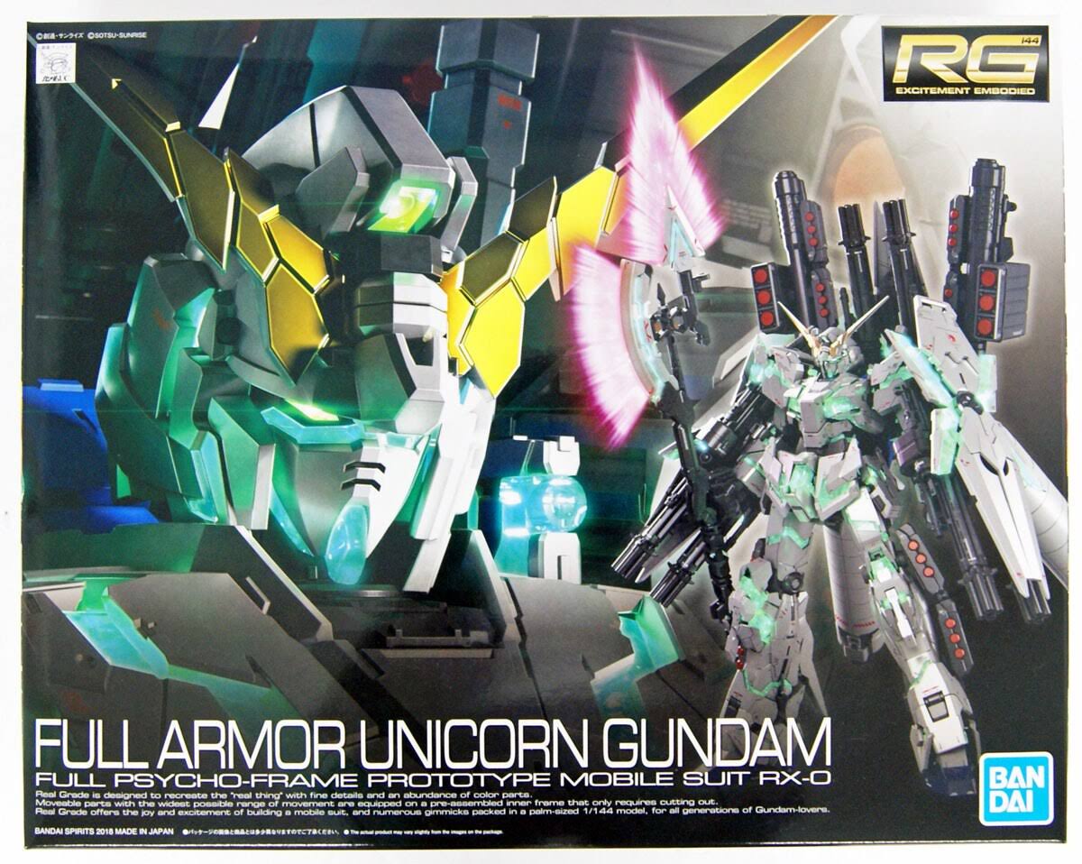 Full Armor Gundam Unicorn Gundam UC Bandai RG 1/144