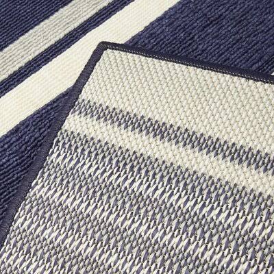 Anzla Striped Blue/Beige Indoor / Outdoor Area Rug Sand & Stable Rug Size: Runner 2&7x22 x 7&