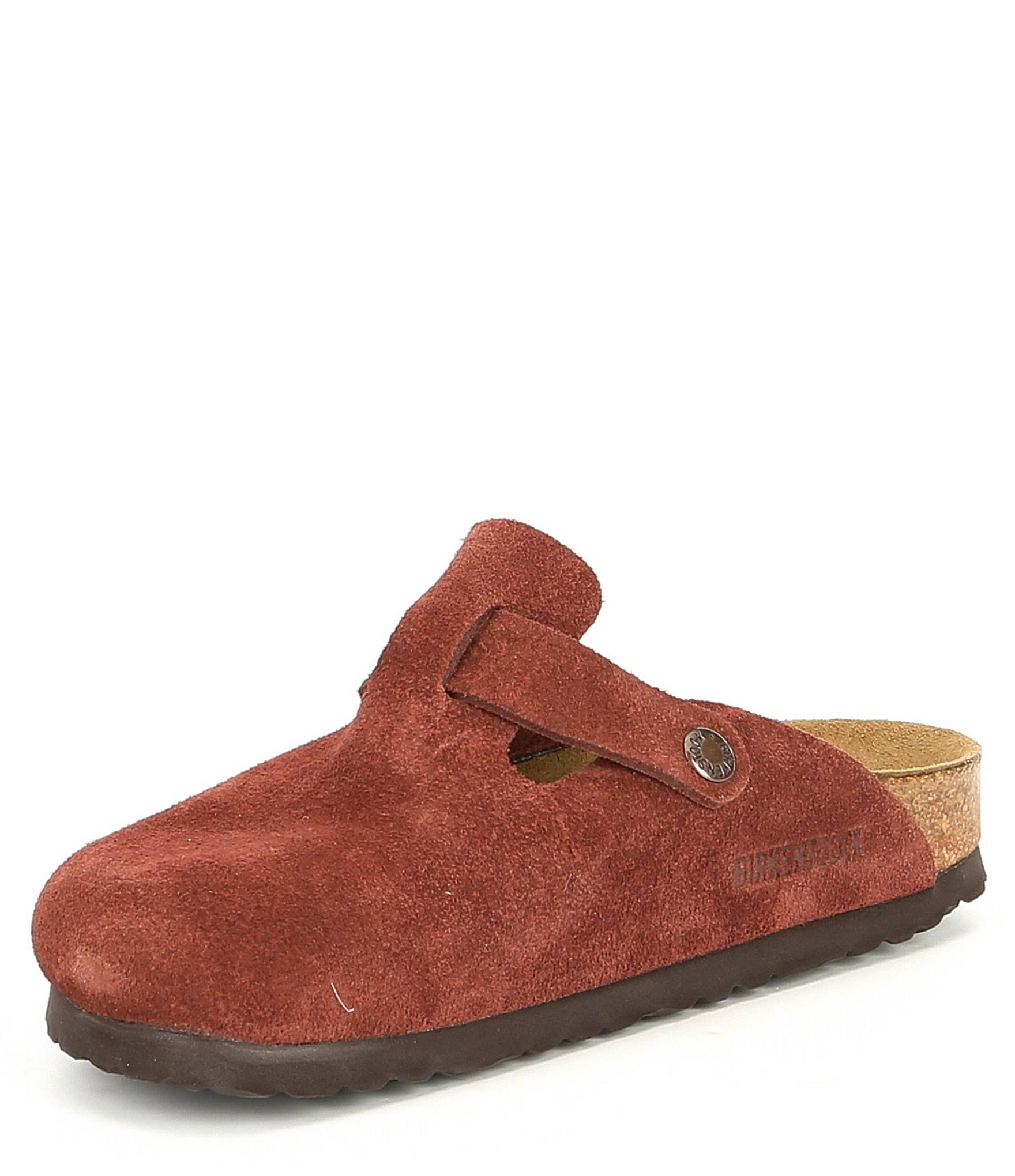 Birkenstock Boston Mocha Suede Soft Footbed 38 N