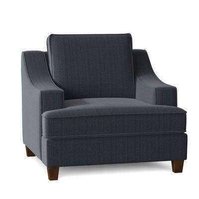 Lise 39x22 Wide Armchair Birch Lane Body Fabric: Fandango Indigo