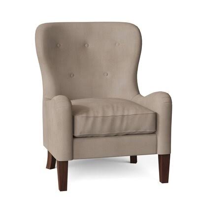 Gilliam 32x22 Wide Tufted Down Cushion Armchair Body Fabric: Tina Oyster