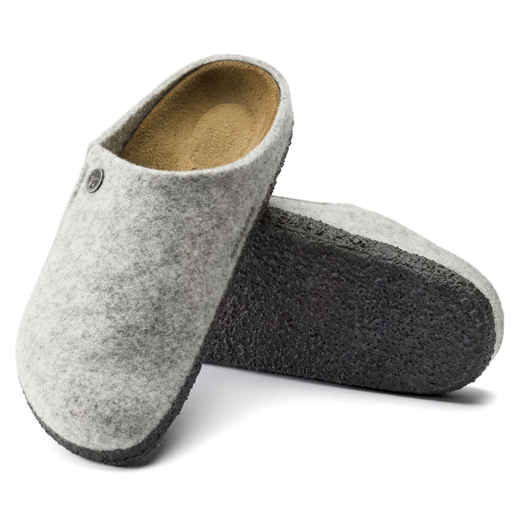 Birkenstock Zermatt Standard Narrow Womens Slippers - Light Grey