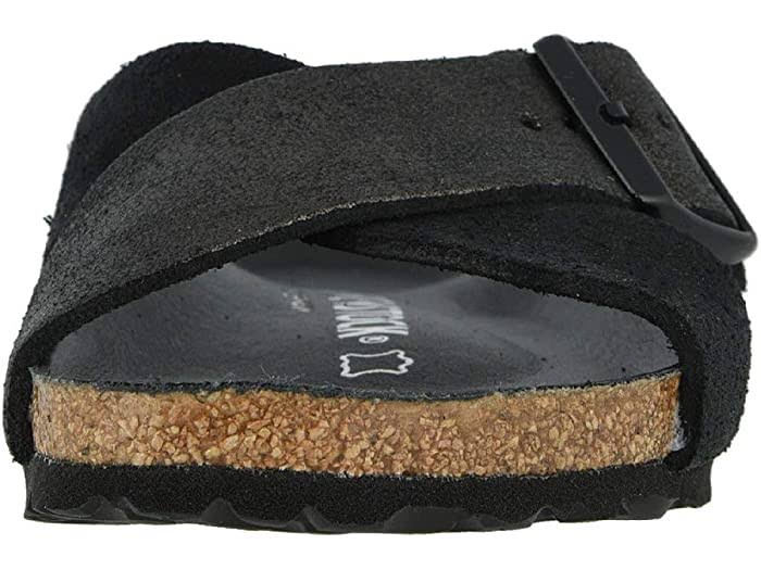 Birkenstock Siena Exquisite Suede Leather Sandals Black / 42N