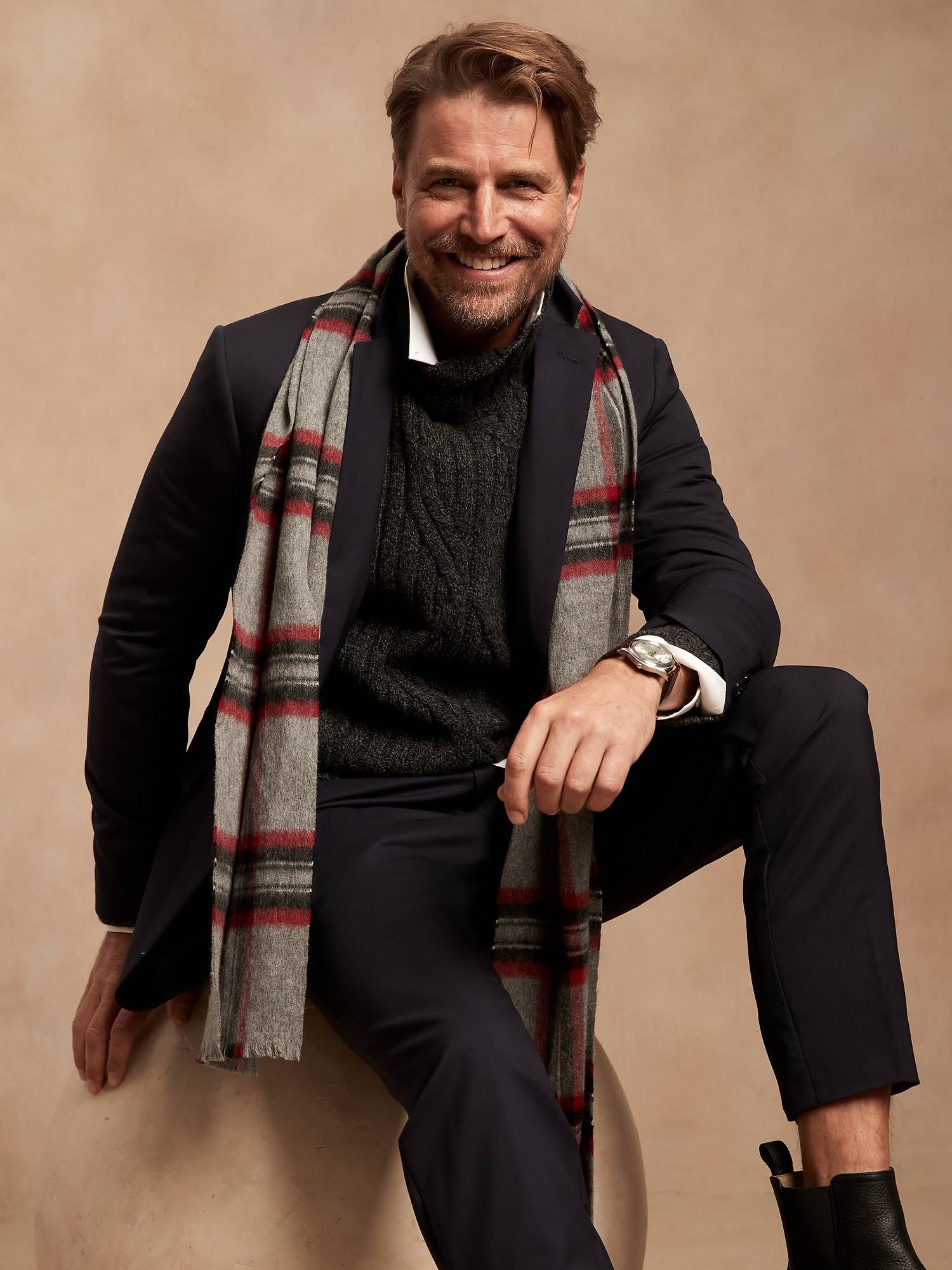 Banana Republic Men's Slim Italian Wool Suit Jacket Navy Size 42 Regular