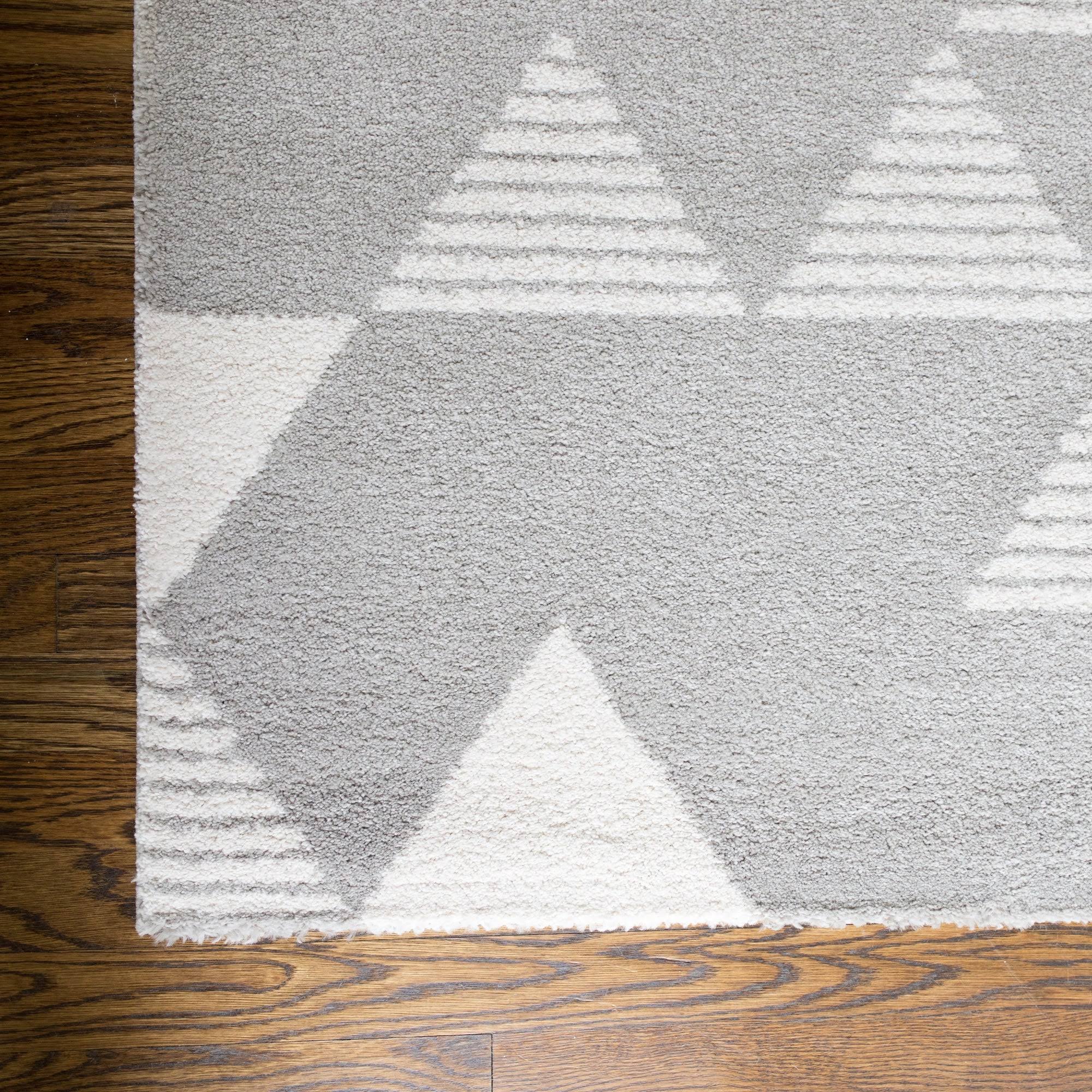 BALTA Phoebe Charcoal 5 ft. x 7 ft. Modern Geometric Area Rug, Grey