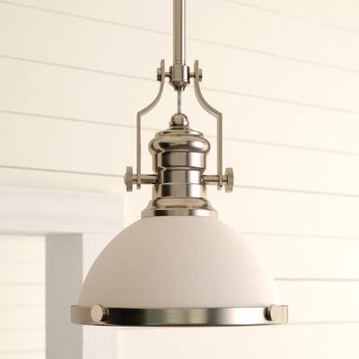 Birch Lane Proctor 1-Light Bowl Pendant Finish: Satin Nickel