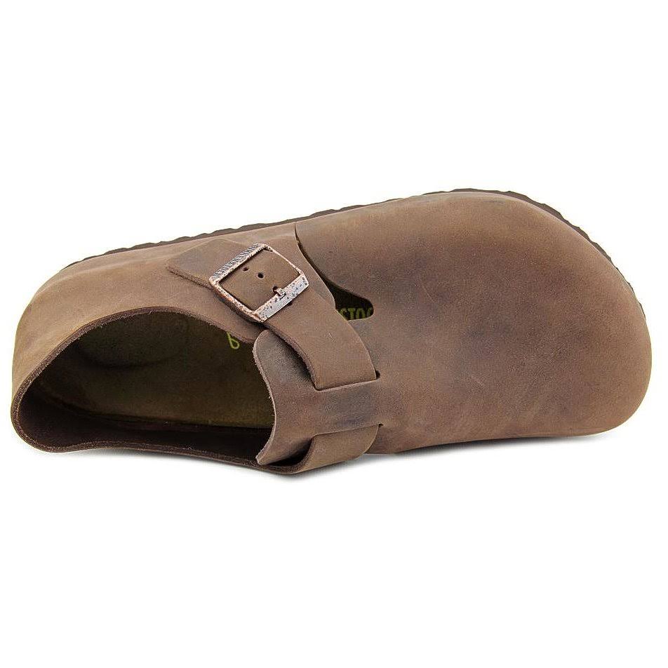 Birkenstock London Soft Footbed Hunter Black Leather / 46 / Narrow