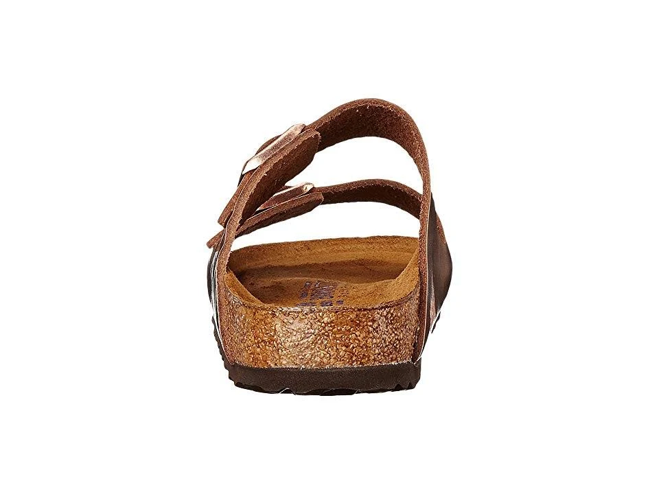 Birkenstock Women's Arizona Metallic Copper Leather Soft Footbed