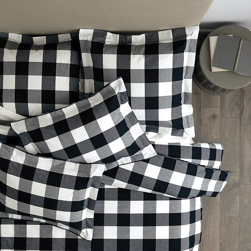 Gwyneth Buffalo Check Duvet Cover Black Twin - Ballard Designs