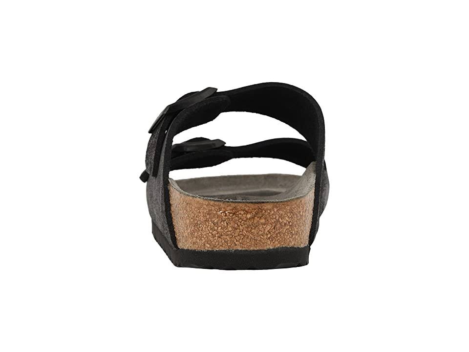 Birkenstock Women's Arizona Sandal - 36 - Washed Metallic Antique Black