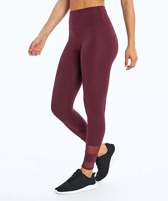 Bally Total Fitness Women's Active Demi Legging 27 inch, Size: Small, Purple