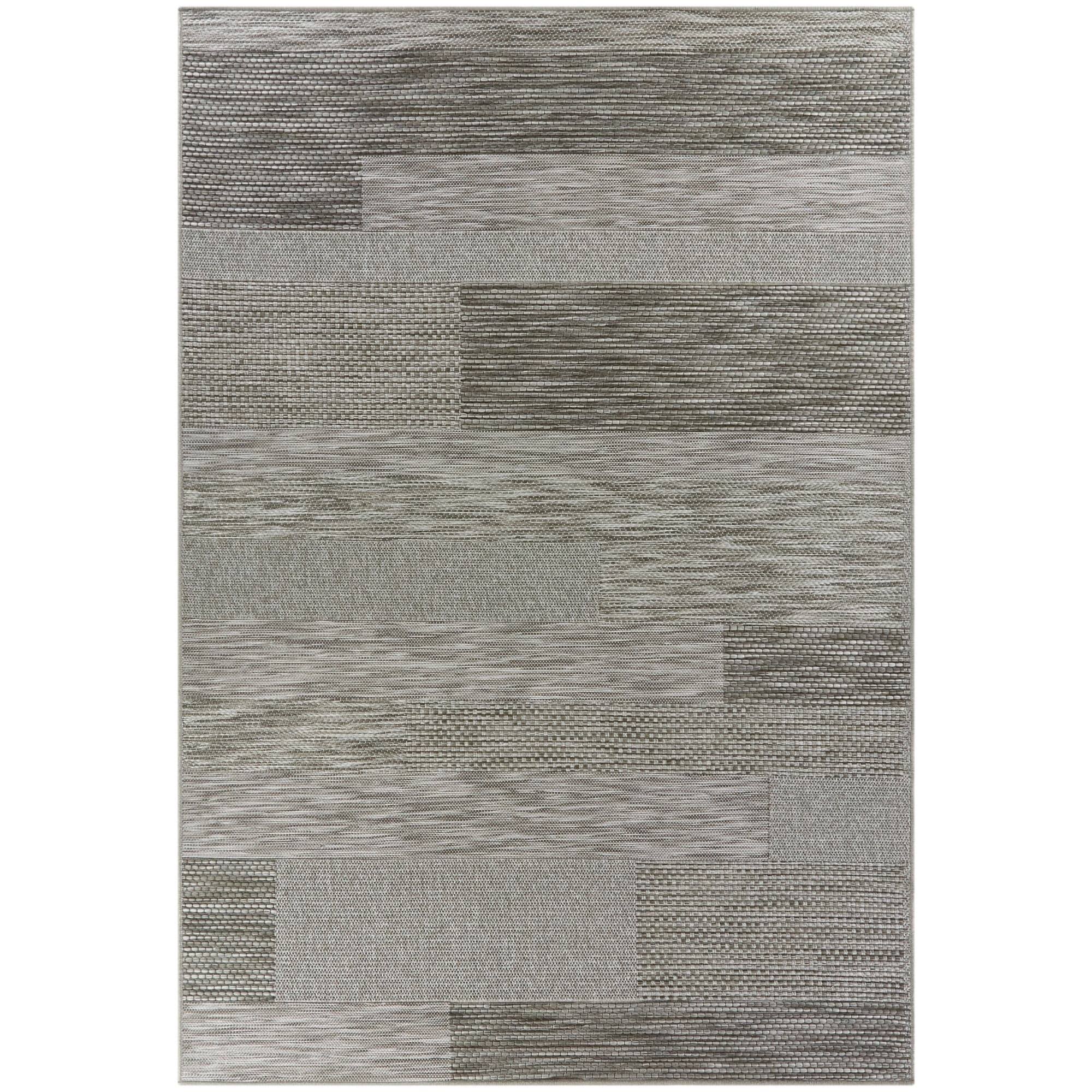 BALTA Jonson Beige 5 ft. x 7 ft. Transitional Flatweave Indoor/Outdoor Area Rug