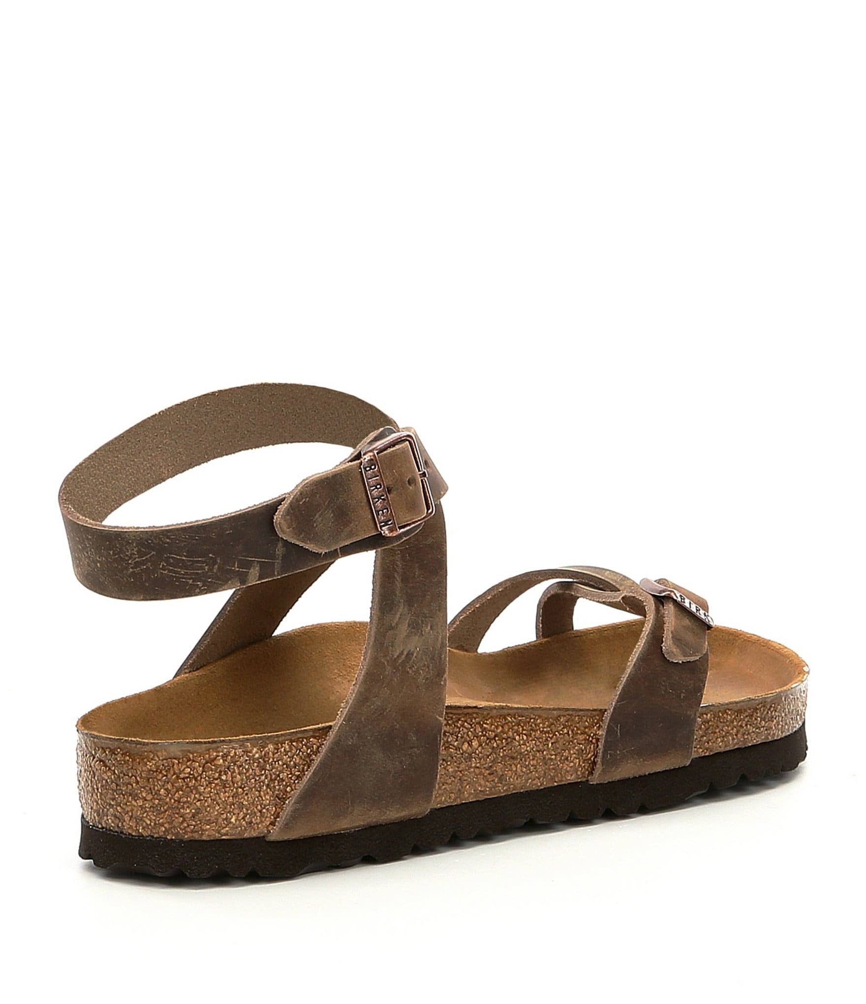 Birkenstock Women's Yara Sandal - 37 - Tobacco Oiled Leather Le