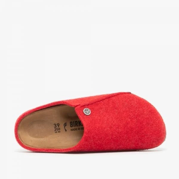 Birkenstock Zermatt 1014936 (Nar) Ladies Felt Clog Slippers Red: EU 38