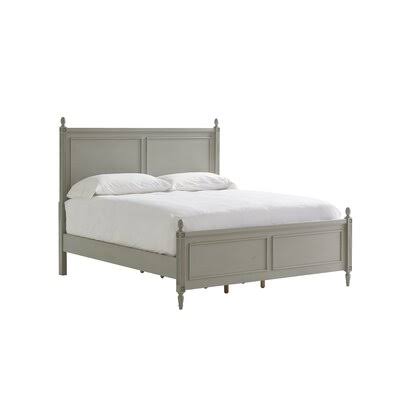 Aberforth Solid Wood Low Profile Standard Bed Birch LANE? Color: Antique Gray, Size: King