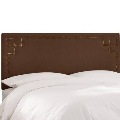 Mcardle Upholstered Panel Headboard Birch Lane Size: Queen, Upholstery Color: Chocolate