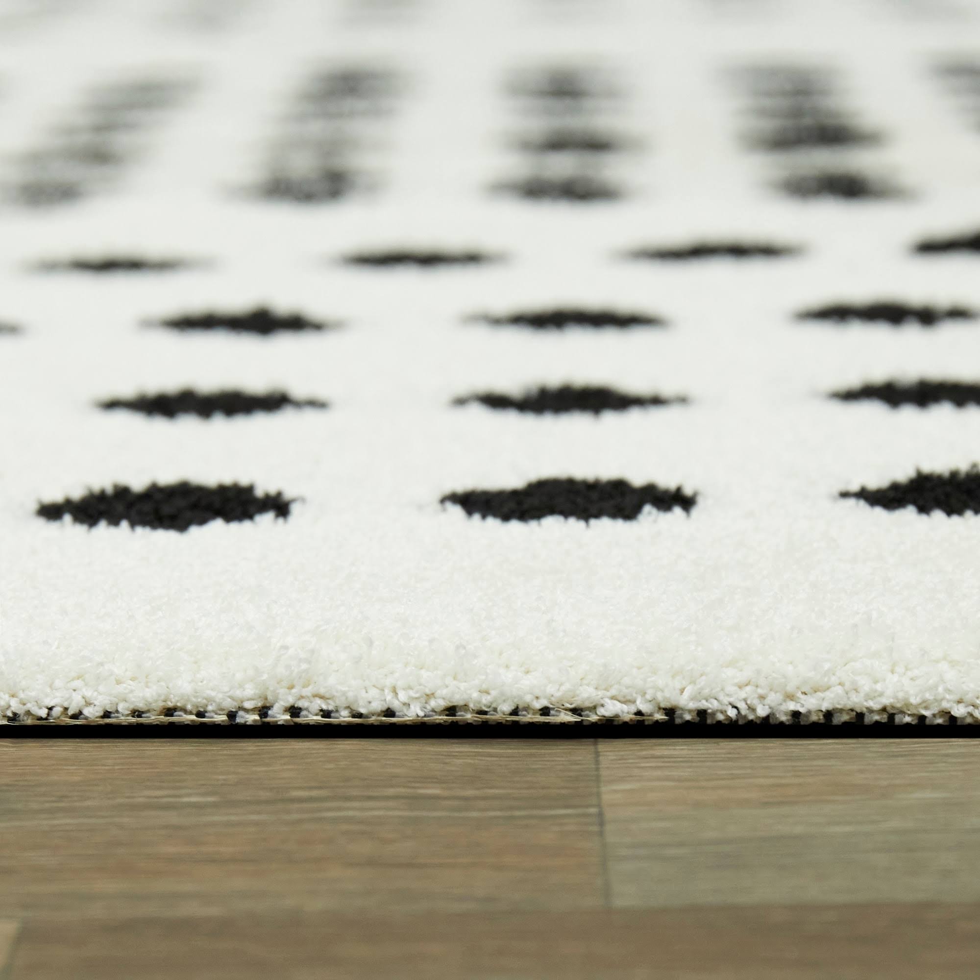 BALTA Seurat White 8 ft. x 10 ft. Modern Dots Area Rug