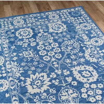 Worreno Oriental Handmade Tufted Wool Blue Area Rug Rug Size: Runner 2&3x22 x 8&