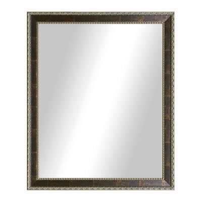 Traditional Square Copper Bronze Accent Mirror Size: 32.5x22 H x 50.5x22 W